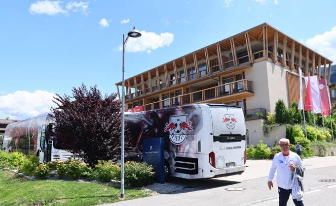 RB Leipzig - Italien Trainingslager Bruneck, 20.07.2023, Falkensteiner Hotel Kronplatz, RB Teamhotel , RB Leipzig (GER) Trainingslager in Südtirol Italien , Im Bild: