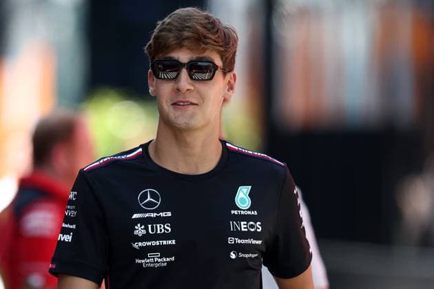Hungary, Mogyorod, 20.07.2023, Hungaroring, F1 Gran Prix of Hungary, George Russell looks on Mogyorod Hungaroring Hungary
