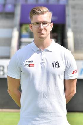 Physiotherapeut Jannik Weber; VfL Osnabrück; 2.BL, Porträttermin 2023 2024