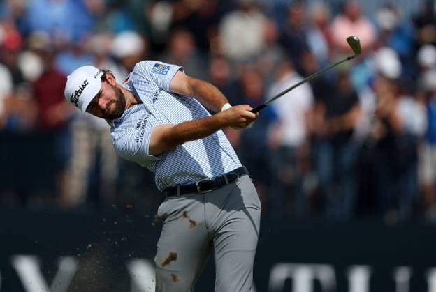 20th July 2023; Royal Liverpool Golf Club, Hoylake, Merseyside, England: The Open Championship Round 1; Cameron Young (USA) plays his tee shot at the 4th hole  ActionPlus12532850 DavidxBlunsden