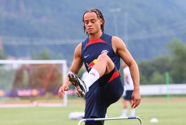 Sport Bilder des Tages RB Leipzig - Italien Trainingslager Bruneck, 20.07.2023, Sportpark Reiperting Reischach, Fussball, RB Leipzig (GER Bundesliga) - Trainingslager in Südtirol Italien , Im Bild: Xavi Simons ,