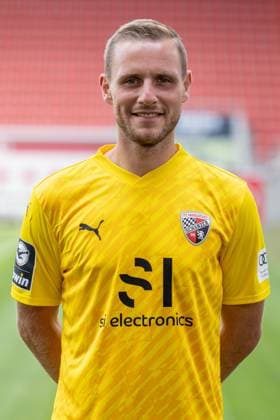 Torwart Marius Funk (1, FCI) ; FC Ingolstadt 04; 3.Liga, Porträttermin 2023 2024 3. Liga - FC Ingolstadt 04 Saison 2023 2024 Portrait