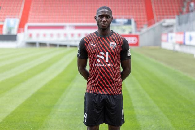 Daouda Beleme (9, FCI); FC Ingolstadt 04; 3.Liga, Porträttermin 2023 2024 3. Liga - FC Ingolstadt 04 Saison 2023 2024 Portrait