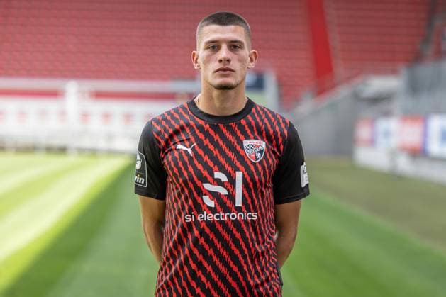 Mladen Cvjetinovic (19, FCI); FC Ingolstadt 04; 3.Liga, Porträttermin 2023 2024 3. Liga - FC Ingolstadt 04 Saison 2023 2024 Portrait