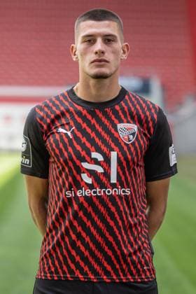 Mladen Cvjetinovic (19, FCI); FC Ingolstadt 04; 3.Liga, Porträttermin 2023 2024 3. Liga - FC Ingolstadt 04 Saison 2023 2024 Portrait