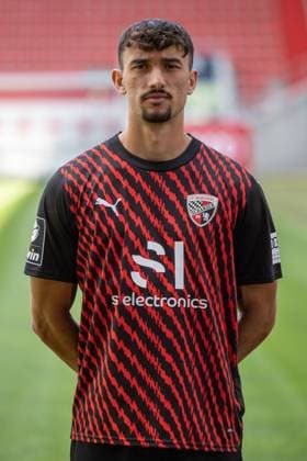 Arian Llugiqi (25, FCI) ; FC Ingolstadt 04; 3.Liga, Porträttermin 2023 2024 3. Liga - FC Ingolstadt 04 Saison 2023 2024 Portrait