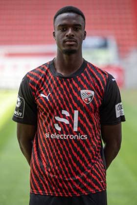 Donald Nduka (27, FCI) ; FC Ingolstadt 04; 3.Liga, Porträttermin 2023 2024 3. Liga - FC Ingolstadt 04 Saison 2023 2024 Portrait
