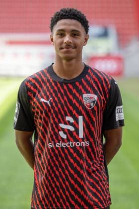 David Udogu (47, FCI); FC Ingolstadt 04; 3.Liga, Porträttermin 2023 2024 3. Liga - FC Ingolstadt 04 Saison 2023 2024 Portrait