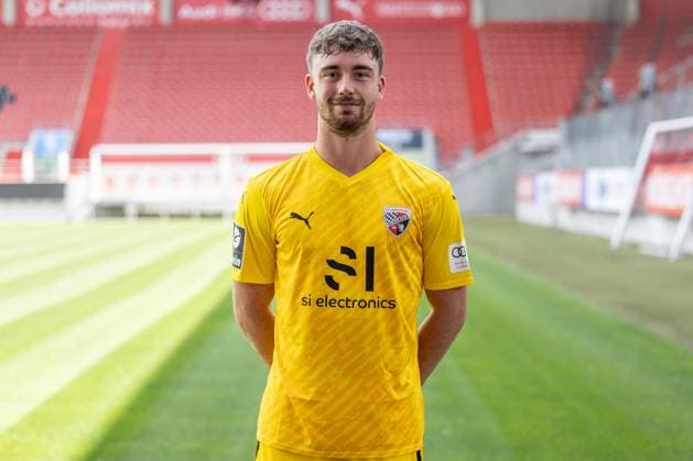 Torwart Maurice Dehler (46, FCI); FC Ingolstadt 04; 3.Liga, Porträttermin 2023 2024 3. Liga - FC Ingolstadt 04 Saison 2023 2024 Portrait