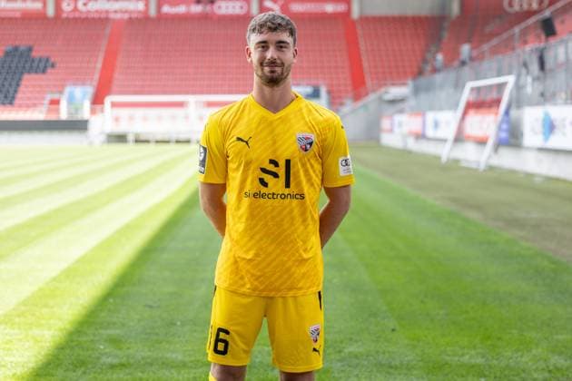 Torwart Maurice Dehler (46, FCI); FC Ingolstadt 04; 3.Liga, Porträttermin 2023 2024 3. Liga - FC Ingolstadt 04 Saison 2023 2024 Portrait