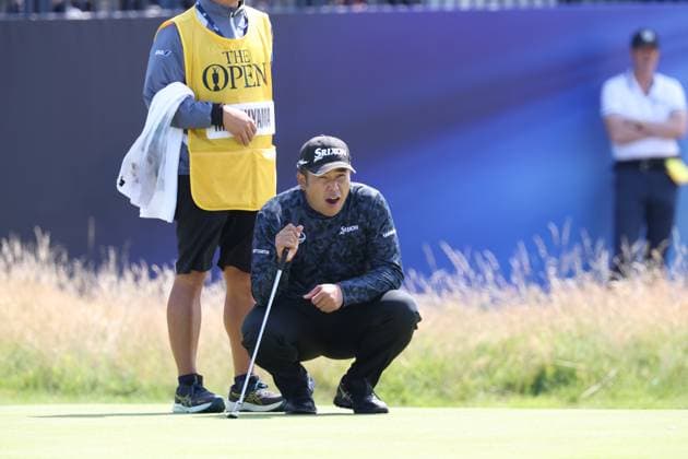 Japan s Hideki Matsuyama during the day 1 of the 2023 British Open Golf Championship at the Royal Liverpool Golf Club in Wirral, England, on July 20, 2023. Noxthirdxpartyxsales  (224539051)