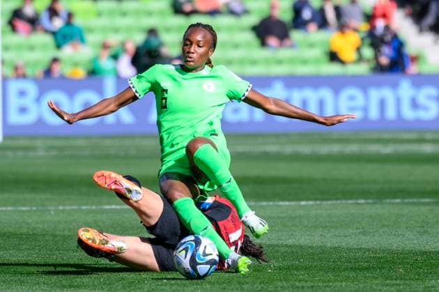Ifeoma onumonu of Nigeria during the FIFA Women s World Cup 2023 match between Nigeria Women and Canada Women at Melbourne Rectangular Stadium, Melbourne, Australia on 21 July 2023. Copyright: xRichardxNicholsonx 37810003