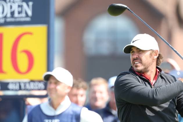 United States Brooks Koepka on the 16th hole during the day 1 of the 2023 British Open Golf Championship at the Royal Liverpool Golf Club in Wirral, England, on July 20, 2023. Noxthirdxpartyxsales  (224540339)