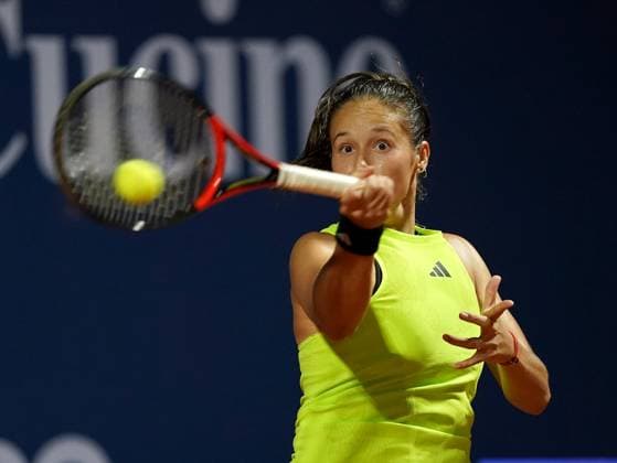 34th Palermo Ladies Open 2023 - WTA, Tennis Damen 250 Daria Kasatkina in action on the fields of the Country Club Palermo during the 34th Palermo Ladies Open - WTA 250 Palermo (Italy) July 20,2023. Palermo PA Italy  Copyright: xGabrielexMaricchiolox originalFilename:maricchiolo-maricchi230720_npJFd.jpg