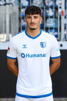 Eldin Dzogovic (1. FC Magdeburg,4) - 2. Fussball Bundesliga Portraittermin 2023 2024 offizieller Fototermin 1. FC Magdeburg in der MDCC Arena in Magdeburg - Porträt, Portrait,Einzelbild,Deutschland, Fussball, Maenner,GER,20.07.2023