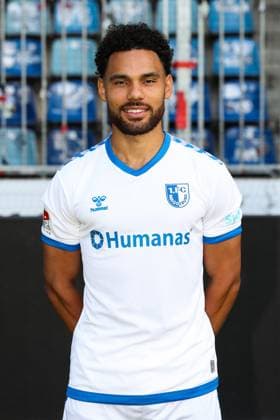 Herbert Bockhorn (1. FC Magdeburg,7) - 2. Fussball Bundesliga Portraittermin 2023 2024 offizieller Fototermin 1. FC Magdeburg in der MDCC Arena in Magdeburg - Porträt, Portrait,Einzelbild,Deutschland, Fussball, Maenner,GER,20.07.2023