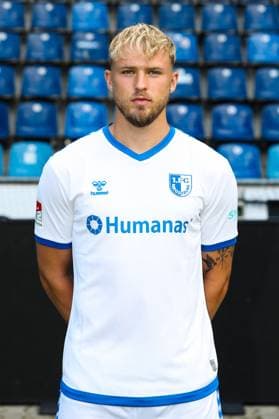 Tim Stappmann (1. FC Magdeburg,21) - 2. Fussball Bundesliga Portraittermin 2023 2024 offizieller Fototermin 1. FC Magdeburg in der MDCC Arena in Magdeburg - Porträt, Portrait,Einzelbild,Deutschland, Fussball, Maenner,GER,20.07.2023