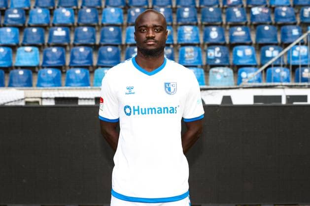 Amara Conde (1. FC Magdeburg,29) - 2. Fussball Bundesliga Portraittermin 2023 2024 offizieller Fototermin 1. FC Magdeburg in der MDCC Arena in Magdeburg - Porträt, Portrait,Einzelbild,Deutschland, Fussball, Maenner,GER,20.07.2023