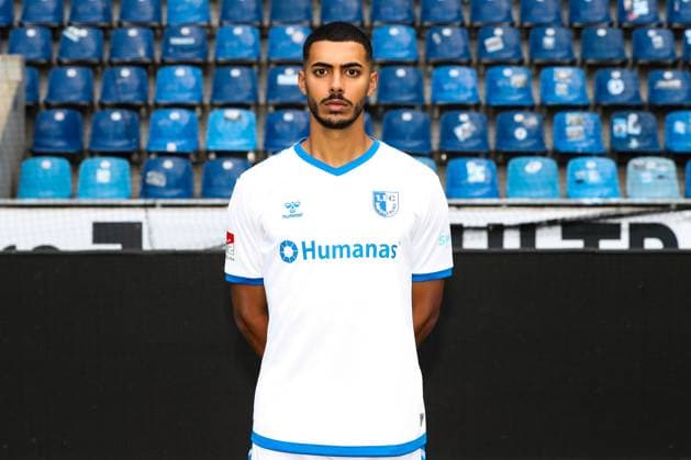 Tarek Chahed (1. FC Magdeburg,34) - 2. Fussball Bundesliga Portraittermin 2023 2024 offizieller Fototermin 1. FC Magdeburg in der MDCC Arena in Magdeburg - Porträt, Portrait,Einzelbild,Deutschland, Fussball, Maenner,GER,20.07.2023
