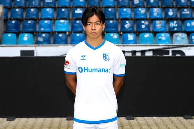 Tatsuya Ito (1. FC Magdeburg,37) - 2. Fussball Bundesliga Portraittermin 2023 2024 offizieller Fototermin 1. FC Magdeburg in der MDCC Arena in Magdeburg - Porträt, Portrait,Einzelbild,Deutschland, Fussball, Maenner,GER,20.07.2023