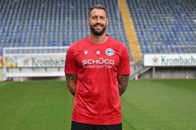 Bielefeld, Schueco Arena, 20.07.23, GER, Herren, DSC Arminia Bielefeld, 3. LIga, Porträttermin 2023-2024 Bild: Mitch Kniat (Cheftrainer); DSC Arminia Bielefeld; 3. Liga, Porträttermin 2023 2024 Only for editorial use! NRW Deutschland