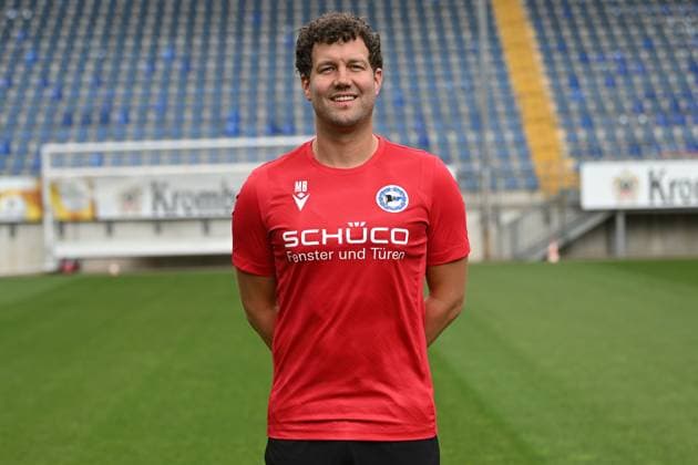 Bielefeld, Schueco Arena, 20.07.23, GER, Herren, DSC Arminia Bielefeld, 3. LIga, Porträttermin 2023-2024 Bild: Mario Bertling (Physiotherapeut); DSC Arminia Bielefeld; 3. Liga, Porträttermin 2023 2024 Only for editorial use! NRW Deutschland