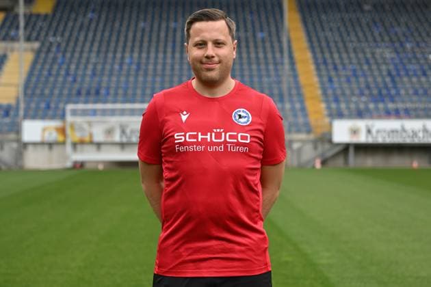 Bielefeld, Schueco Arena, 20.07.23, GER, Herren, DSC Arminia Bielefeld, 3. LIga, Porträttermin 2023-2024 Bild: Arne Böker (Physiotherapeut); DSC Arminia Bielefeld; 3. Liga, Porträttermin 2023 2024 Only for editorial use! NRW Deutschland