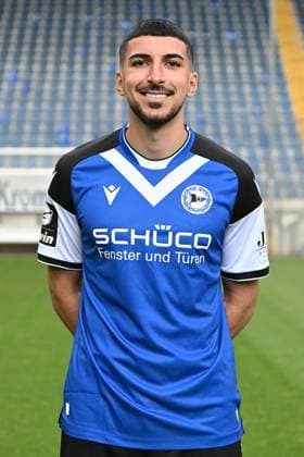 Bielefeld, Schueco Arena, 20.07.23, GER, Herren, DSC Arminia Bielefeld, 3. LIga, Porträttermin 2023-2024 Bild: Nassim Boujellab; DSC Arminia Bielefeld; 3. Liga, Porträttermin 2023 2024 Only for editorial use! NRW Deutschland