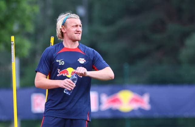 RB Leipzig - Italien Trainingslager Bruneck, 20.07.2023, Sportpark Reiperting Reischach, Fussball, RB Leipzig (GER Bundesliga) - Trainingslager in Südtirol Italien , Im Bild: Emil Forsberg (10, RB Leipzig) ,