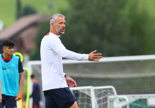 RB Leipzig - Italien Trainingslager Bruneck, 21.07.2023, Sportpark Reiperting Reischach, Fussball, RB Leipzig (GER Bundesliga) - Trainingslager in Südtirol Italien , Im Bild: Trainer Marco Rose (RB Leipzig) ,