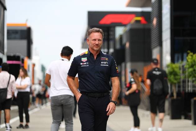 Formula 1 Championship - 2023 Formula 1 Qatar Airways Hungarian Grand Prix, Formula One World Championship, WM, Weltmeisterschaft - Paddock and Free Practice Christian Horner (GBR) - RedBull Racing Team Principal& xA;& xA;on Paddock, Friday Jul21, FORMULA 1 QATAR AIRWAYS HUNGARIAN GRAND PRIX 2023 - Jul21 to Jul23 2023 Hungaroring, Budapest, Hungary during 2023 Formula 1 Qatar Airways Hungarian Grand Prix, Formula One World Championship - Paddock and Free Practice, Formula 1 Championship in Mogyorod, Hungary, July 21 2023 Mogyorod Hungaroring Hungary Copyright: xAlessioxDexMarcox xLiveMediax LPS_1002599
