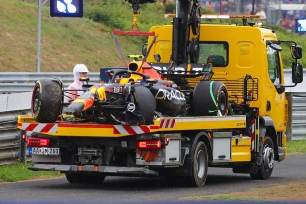July 21, 2023, Budapest, Rieti, Hungary: Sergio Perez (MEX) Redbull Racing RB19..during Free Practice 1, Friday Jul 21, FORMULA 1 QATAR AIRWAYS HUNGARIAN GRAND PRIX 2023 - Jul21 to Jul23 2023 Hungaroring, Budapest, Hungary Budapest Hungary - ZUMAm217 20230721_zsp_m217_079 Copyright: xAlessioxDexMarcox
