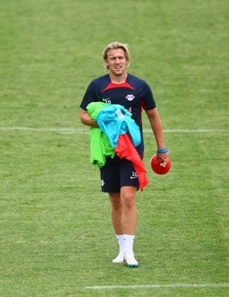 RB Leipzig - Italien Trainingslager Bruneck, 21.07.2023, Sportpark Reiperting Reischach, Fussball, RB Leipzig (GER Bundesliga) - Trainingslager in Südtirol Italien , Im Bild: Emil Forsberg (10, RB Leipzig) ,
