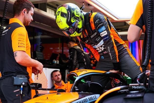 4 Lando Norris (GBR, McLaren F1 Team), F1 Grand Prix of Hungary at Hungaroring on July 21, 2023 in Budapest, Hungary. (Photo by HOCH ZWEI) Budapest Hungary