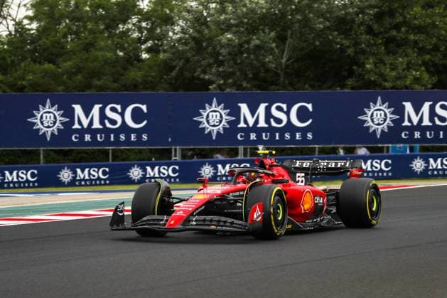 July 21, 2023, Budapest, Rieti, Hungary: Carlos Sainz (SPA) Ferrari SF-23..during Free Practice 2, Friday Jul 21th FORMULA 1 QATAR AIRWAYS HUNGARIAN GRAND PRIX 2023 - Jul21 to Jul23 2023 Hungaroring, Budapest, Hungary Budapest Hungary - ZUMAm217 20230721_zsp_m217_184 Copyright: xAlessioxDexMarcox