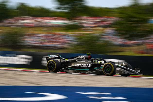 Formula 1 World Championship, WM, Weltmeisterschaft 2023 Hungarian GP, Budapest 20-23 July 2023 44 Lewis Hamilton, (GRB) AMG Mercedes Ineos during the Hungarian GP, Budapest 20-23 July 2023 at the Hungaroring, Formula 1 World championship 2023. - -  Copyright: xIPAxSport ABACAx BRIPASport20230721_491 IPAxSport ABACAx BRIPASport20230721_491