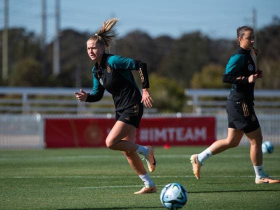 Janina Minge (Deutschland), AUS, Training DFB Frauen Nationalmannschaft Deutschland, FIFA Frauen Fussball Weltmeisterschaft Australien 2023, 21.07.2023 AUS, Training DFB Frauen Nationalmannschaft Deutschland, FIFA Frauen Fussball Weltmeisterschaft Australien 2023, 21.07.2023 Tuggerah Copyright: xEibner-Pressefoto Memmlerx EP_MMR