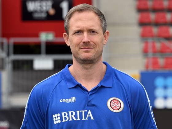 21.07.2023, xjhx, Fussball 2.Bundesliga, SV Wehen Wiesbaden Fototermin Saison 2023 24 emspor, Sebastian Wagener (Athletik-Trainer); SV Wehen Wiesbaden; 2.BL, Porträttermin 2023 2024 (DFL DFB REGULATIONS PROHIBIT ANY USE OF PHOTOGRAPHS as IMAGE SEQUENCES and or QUASI-VIDEO) Wiesbaden