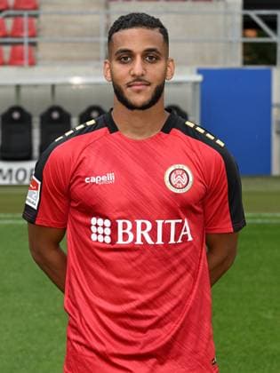 21.07.2023, xjhx, Fussball 2.Bundesliga, SV Wehen Wiesbaden Fototermin Saison 2023 24 emspor, Amin Farouk (22); SV Wehen Wiesbaden; 2.BL, Porträttermin 2023 2024 (DFL DFB REGULATIONS PROHIBIT ANY USE OF PHOTOGRAPHS as IMAGE SEQUENCES and or QUASI-VIDEO) Wiesbaden