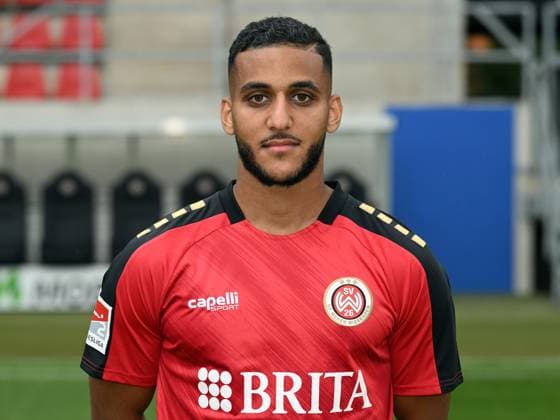 21.07.2023, xjhx, Fussball 2.Bundesliga, SV Wehen Wiesbaden Fototermin Saison 2023 24 emspor, Amin Farouk (22); SV Wehen Wiesbaden; 2.BL, Porträttermin 2023 2024 (DFL DFB REGULATIONS PROHIBIT ANY USE OF PHOTOGRAPHS as IMAGE SEQUENCES and or QUASI-VIDEO) Wiesbaden