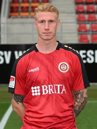21.07.2023, xjhx, Fussball 2.Bundesliga, SV Wehen Wiesbaden Fototermin Saison 2023 24 emspor, Bjarke Jacobsen (19); SV Wehen Wiesbaden; 2.BL, Porträttermin 2023 2024 (DFL DFB REGULATIONS PROHIBIT ANY USE OF PHOTOGRAPHS as IMAGE SEQUENCES and or QUASI-VIDEO) Wiesbaden