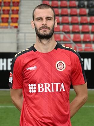 21.07.2023, xjhx, Fussball 2.Bundesliga, SV Wehen Wiesbaden Fototermin Saison 2023 24 emspor, Aleksandar Vukotic (26); SV Wehen Wiesbaden; 2.BL, Porträttermin 2023 2024 (DFL DFB REGULATIONS PROHIBIT ANY USE OF PHOTOGRAPHS as IMAGE SEQUENCES and or QUASI-VIDEO) Wiesbaden