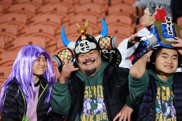 Fans during the FIFA Women s Football World Cup group C match between Zambia and Japan at Waikato Stadium in Hamilton, New Zealand on Saturday July 22, 2023. Copyright photo: Aaron Gillions Hamilton Waikato Stadium Hamilton New Zealand Copyright: xAaronxGillionsx xPhotosportx 230722ZambiaJapan_005