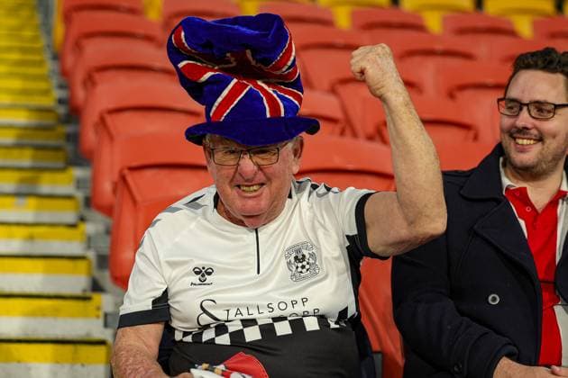 England Women v Haiti Women 2023 FIFA Women™s World Cup 22 07 2023. England fans during the 2023 FIFA Women™s World Cup match between England Women and Haiti Women at Suncorp Stadium, Brisbane, Australia on 22 July 2023. Editorial use only , Copyright: xNigelxKeenex PSI-17649-0015