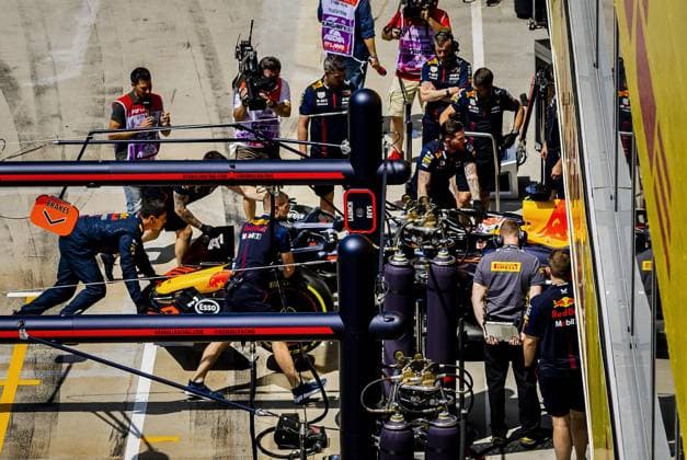 BUDAPEST - Max Verstappen (Red Bull Racing) during the 3rd free practice on the Hungaroring Circuit in the run-up to the Grand Prix of Hungary. ANP REMKO DE WAAL F1 Grand Prix of Great Britain - Practice 2023 xVIxANPxSportx xxANPxIVx 474056536 originalFilename: 474056536.jpg