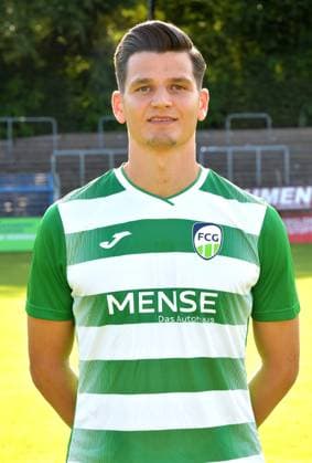 20.07.2023, GER, Fussball, Regionalliga West, Saison 2023 2024, Ohlendorfstadion im Heidewald, Gütersloh FC Gütersloh Fototermin 2023 2024 Dimitrios Nemtsis (FC Gütersloh), Aktion, Einzelbild, Hoch, Portrait