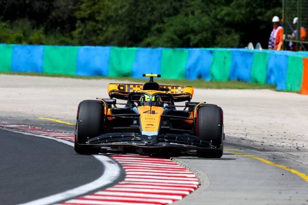4 Lando Norris (GBR, McLaren F1 Team), F1 Grand Prix of Hungary at Hungaroring on July 22, 2023 in Budapest, Hungary. (Photo by HOCH ZWEI) Budapest Hungary