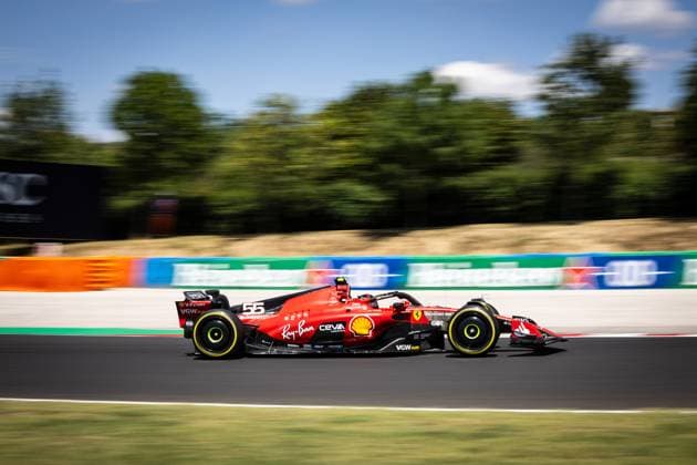 Carlos Sainz jr., (ESP, Scuderia Ferrari 55) HUN, Formel 1, Hungaroring, Hungary, 22.07.23 HUN, Formel 1, Hungaroring, Hungary, 22.07.23 Budapest
