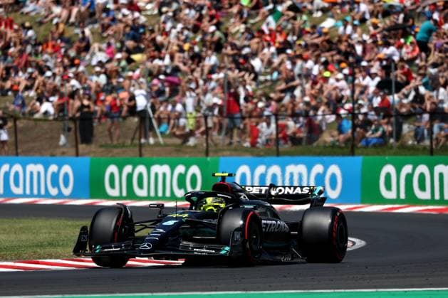F1 Gran Prix of Hungary Lewis Hamilton of Mercedes AMG Petronas F1 Team on track during final practice for the F1 Grand Prix of Hungary at Hungaroring on July 22, 2023 Mogyorod, Hungary. Mogyorod Hungaroring Hungary Copyright: xMarcoxCanonierox