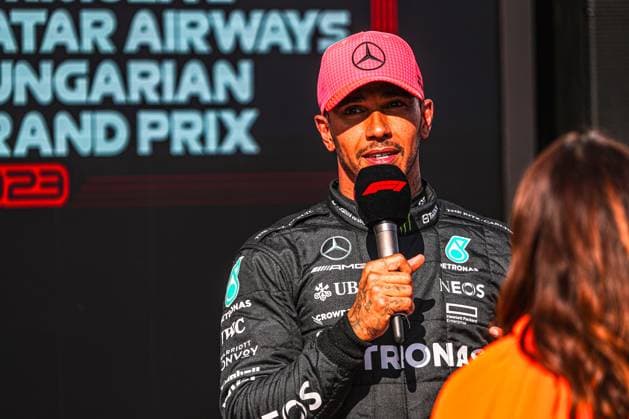 Formula 1 Championship - 2023 Formula 1 Qatar Airways Hungarian Grand Prix, Formula One World Championship, WM, Weltmeisterschaft - Free Practice and Qualify Lewis Hamilton (GBR) Mercedes W14 E Performance Poleman during 2023 Formula 1 Qatar Airways Hungarian Grand Prix, Formula One World Championship - Free Practice and Qualify, Formula 1 Championship in Mogyorod, Hungary, July 22 2023 Mogyorod Hungaroring Hungary Copyright: xAlessioxDexMarcox xLiveMediax LPS_1004595